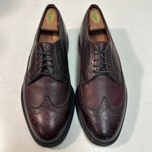 VGUC Rancourt & Co. x Sperry Top Sider Burgundy Wingtip Longwing 10 Narrow (S)